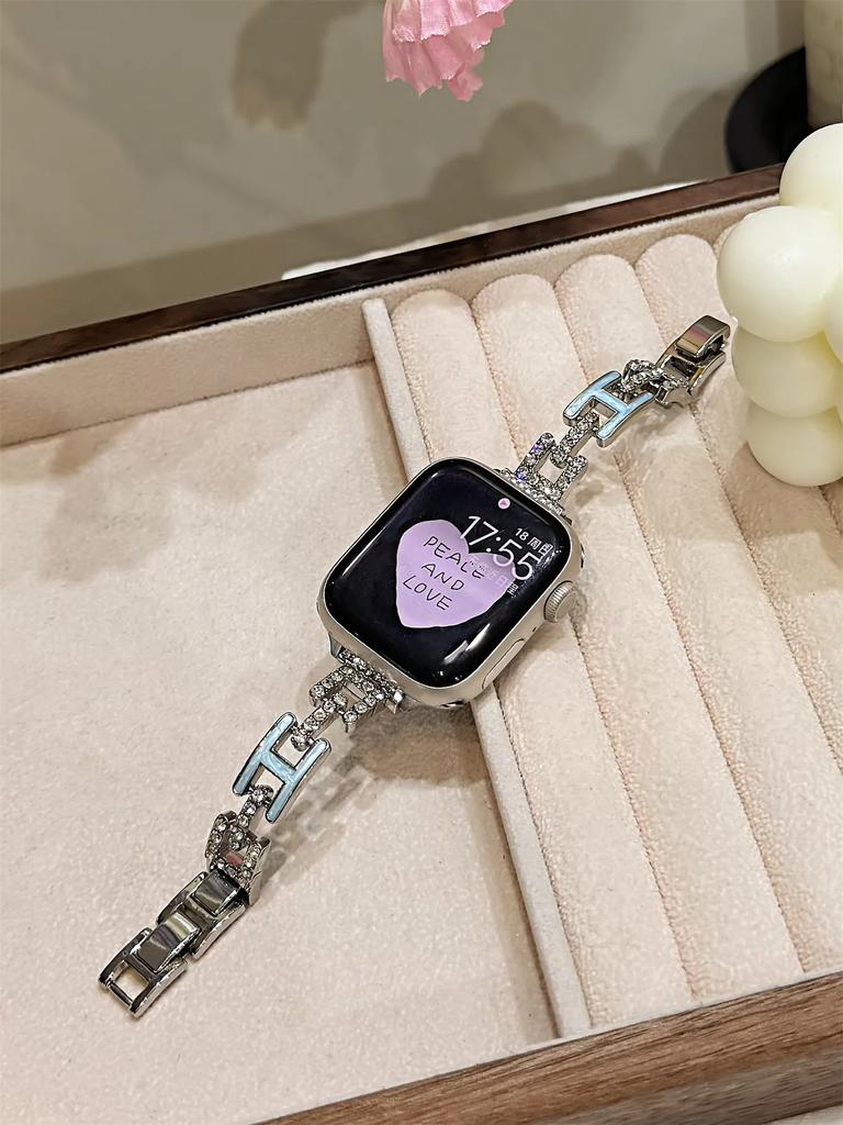 Fashion Metal bracelet For Apple Watch band link women Series 11/8/7/6/10/9 40mm 41mm 38mm 42mm 44mm 45mm 46mm Strap