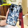 For Mom Chinese Style Phone Case For Tecno Camon20 Pro 5G/CK8n Fashion Wrist Strap Soft Case Phone Holder Dirt-resistant