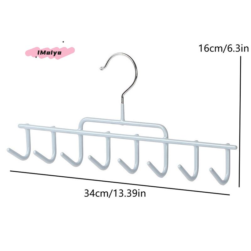 Wall-Mounted Baseball Cap Hanger Rack with Hooks Storage for 8 Hats Suitable for Dormitory Hat Storage Organizer
