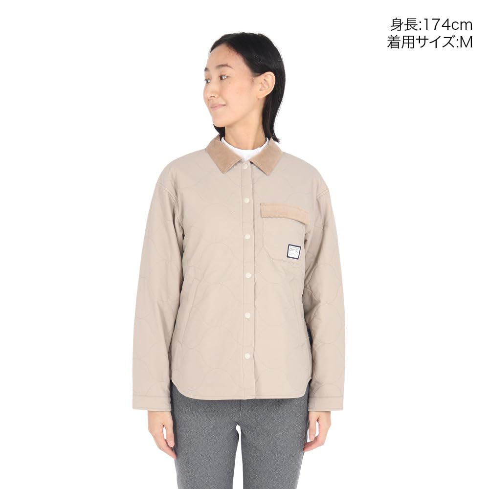 Filled Full Zip Blouson Golf Outerwear M [Pin Apparel] Women's (Stretch) / / 622-4220004 040_Beige