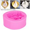 Silicone Candle Mould Pink DIY Cake Mould Soap Mould Chocolate Mould  Resin Making