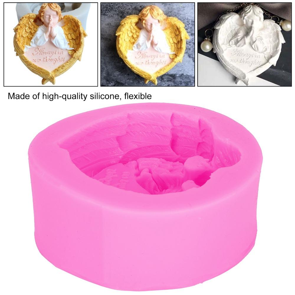 Silicone Candle Mould Pink DIY Cake Mould Soap Mould Chocolate Mould Resin Making