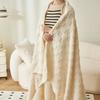 Coral Fleece Throw Blanket - Office Nap Cover, Bed & Sofa Use (Summer Lightweight)