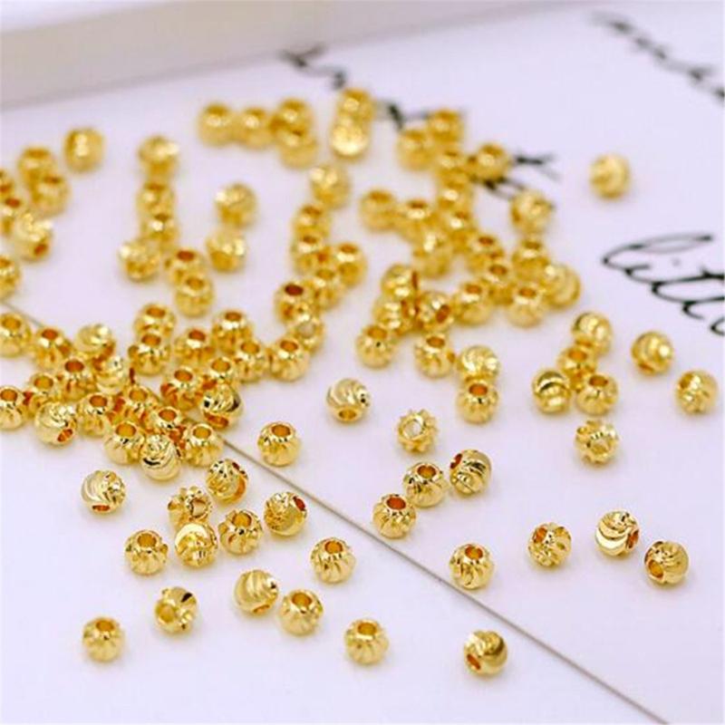 Randiga snittblomsperlor 3-6 mm Avståndspärlor för armbandstillverkning DIY-smyckestillbehör Handpärlmaterial 3-6 mm