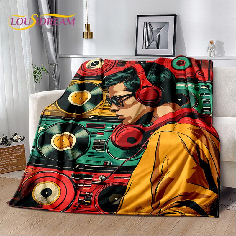 Note Music Colorful Musical Score Cartoon Blanket,Soft Throw Blanket for Home Bedroom Bed Sofa Picnic Travel Office Cover Child