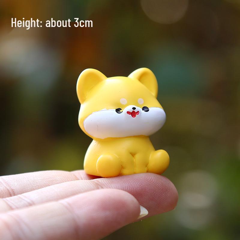 Twelve Zodiac Mini Resin Animal Figurines: Cute Cartoon Style