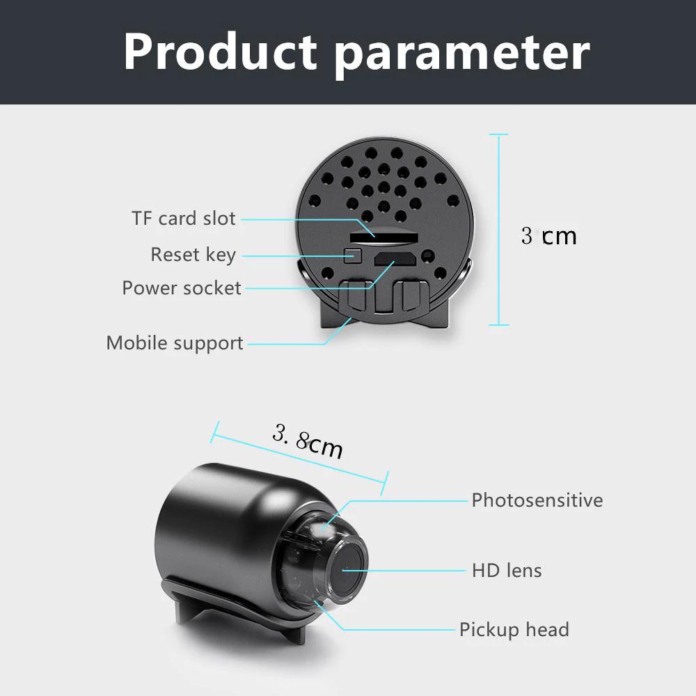 New X5 HD Mini Camera Smart Home WiFi Baby Monitor Indoor Safety Security Surveillance Camcorder IP Cam Audio Video Recorder