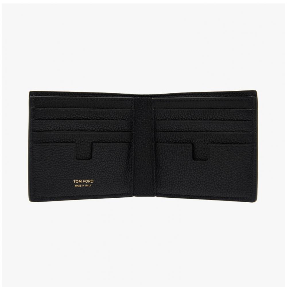 Tom Ford Classic Logo Grain Leather Wallet Y0228 Lcl158g