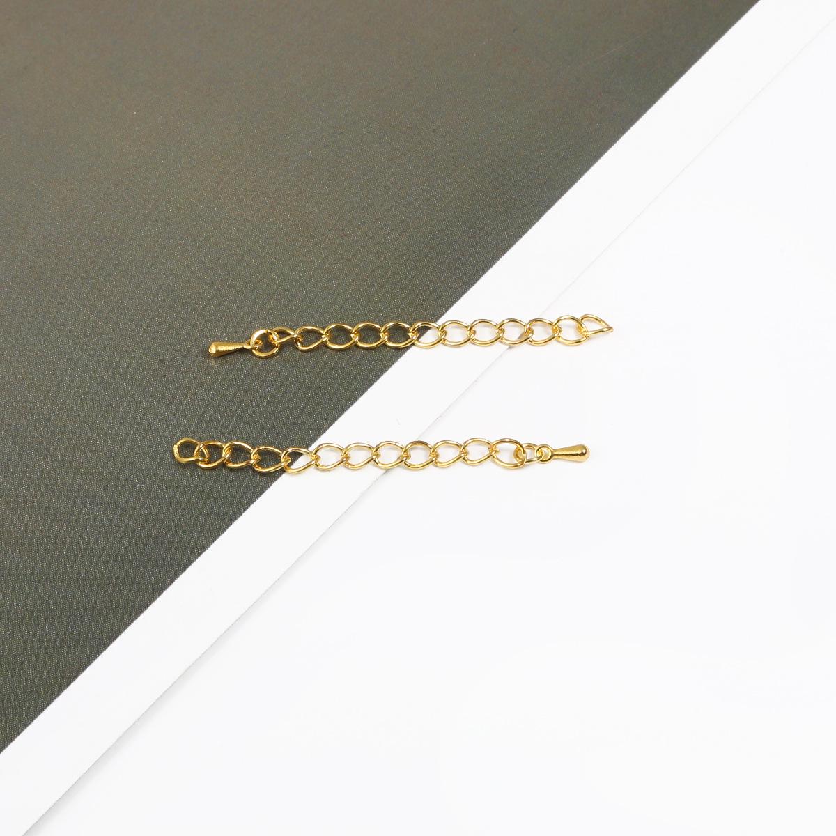 

Металлическая железная цепочка 5,5 см с подвеской-каплей для самодельных украшений, ожерелья или браслета. Total Length 5.5CM, 10 pieces/pack