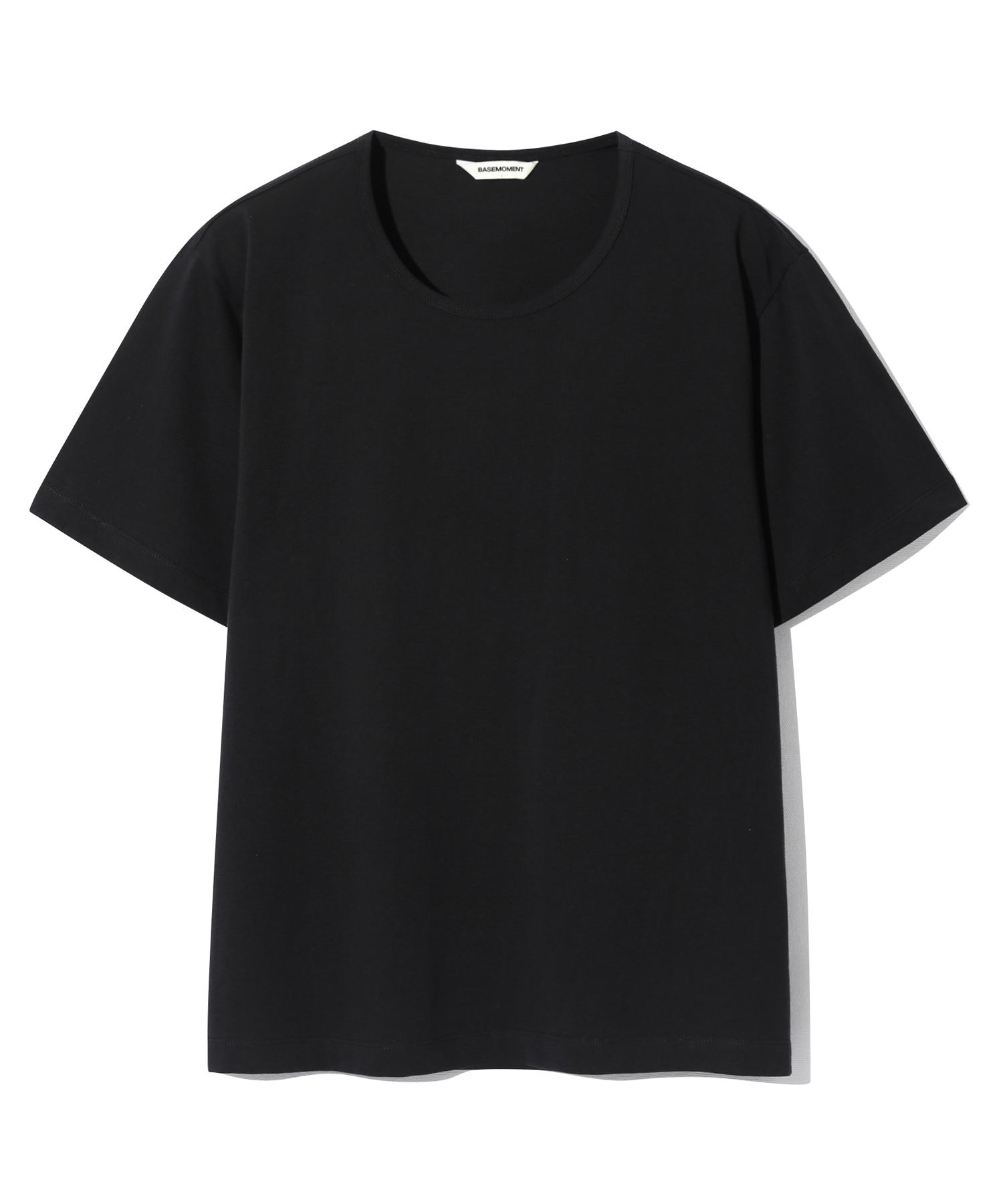 Base Moment Essential Silket U-Neck T-Shirt Black Black/L