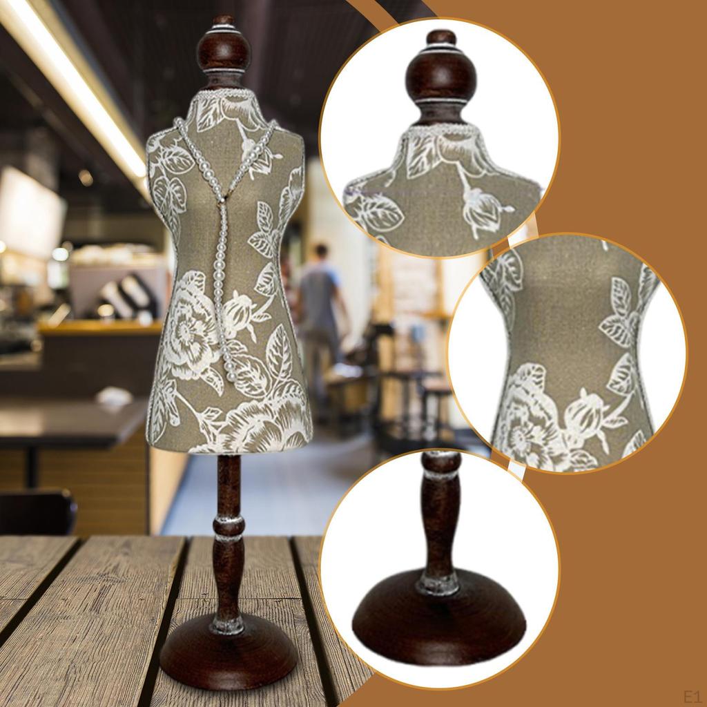 Necklace Display Stand Mannequin Multifunction Practical Female Dress Form Holder for Home