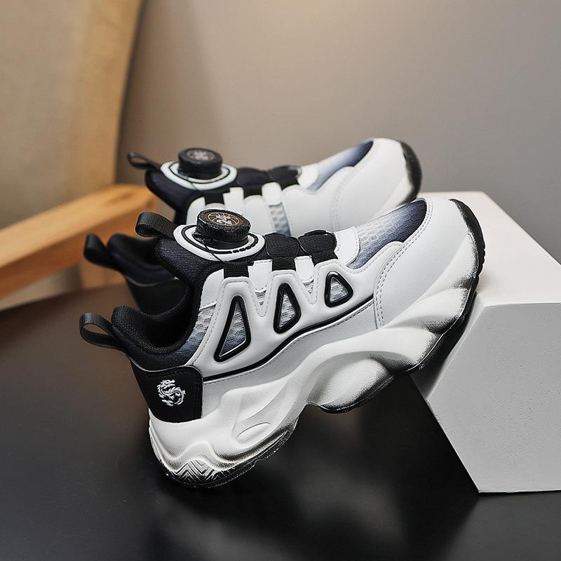 30-41 Children's Plus Size Convenient Fashionable Trendy Thick Soled Casual Sports Shoes Boys' Running Shoes Dad Shoes