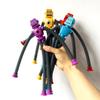 Creative Cartoon Giraffe Robot Egg Decompression Toy with Stretch Tube and Suction Cup, Featuring Ever-Changing Light-Up Hair.