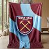 Coperta in Flanella con Stampa West Ham United, Morbida Calda Leggera Coperta da Divano Letto Campeggio