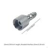 2x Airbrush Hose Adapters Accessories for 6x4mm Air Tube Disconnect Connectors Painting Machine