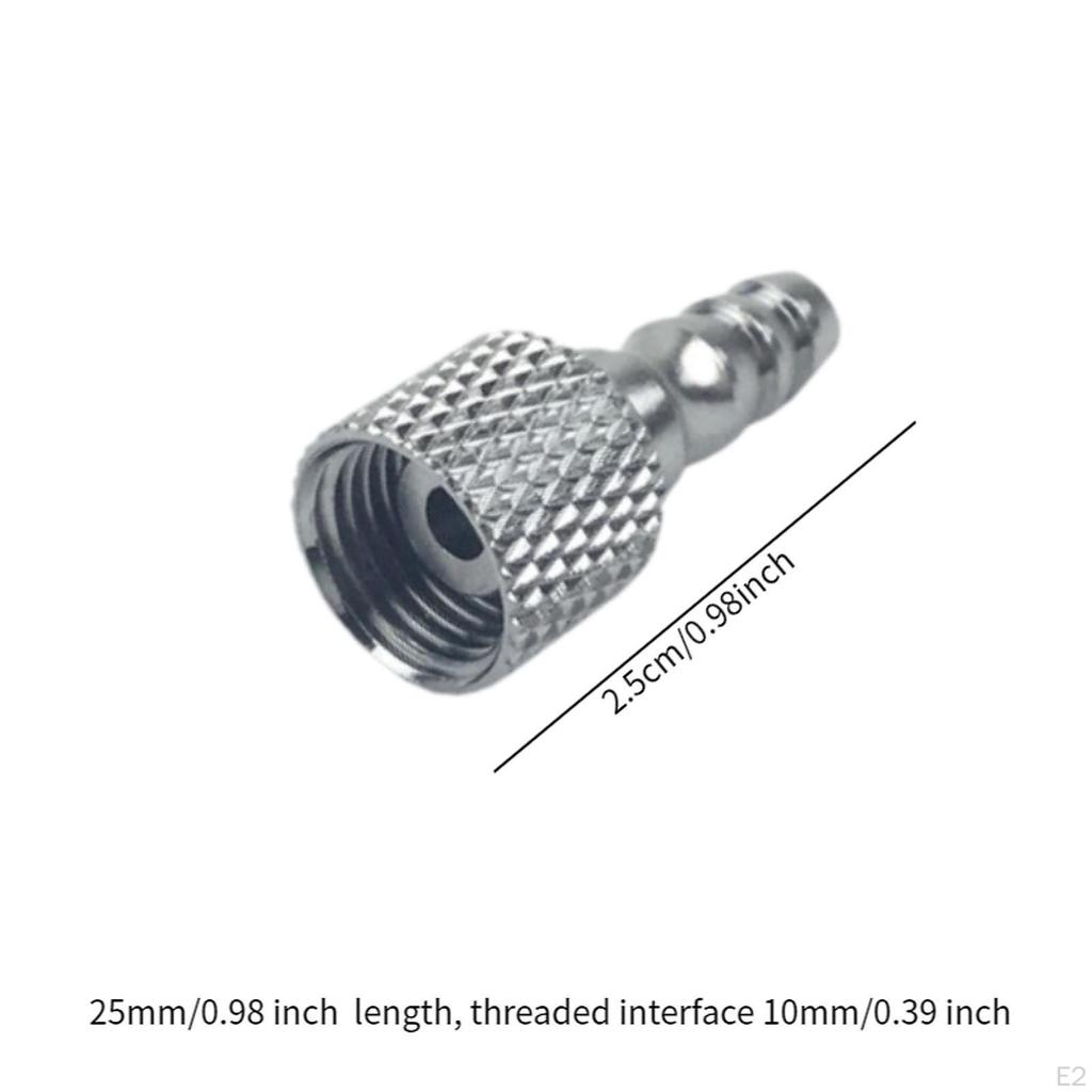 2x Airbrush Hose Adapters Accessories for 6x4mm Air Tube Disconnect Connectors Painting Machine