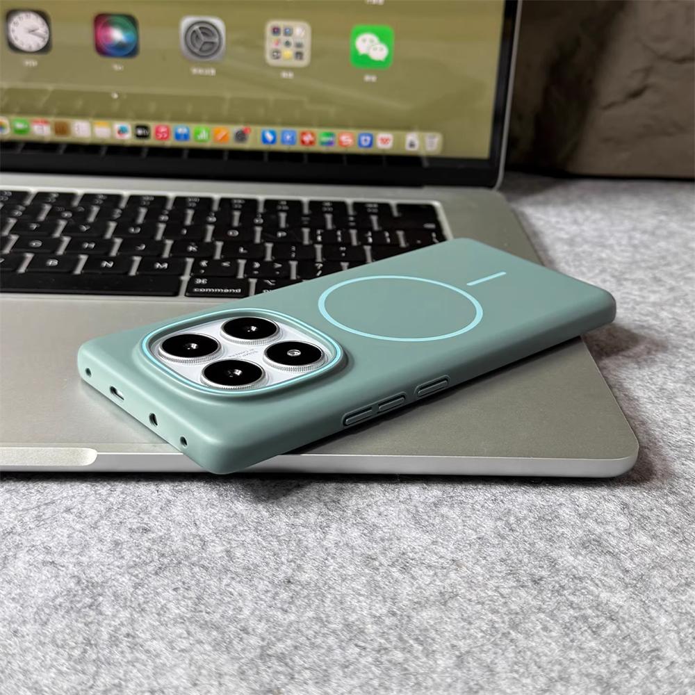 Ultra Thin Solid Color Matte Hard Case For Xiaomi Redmi Note 14 13 Pro Plus 14R 14C 13C Magnetic Wireless Charge Slim Back Cover