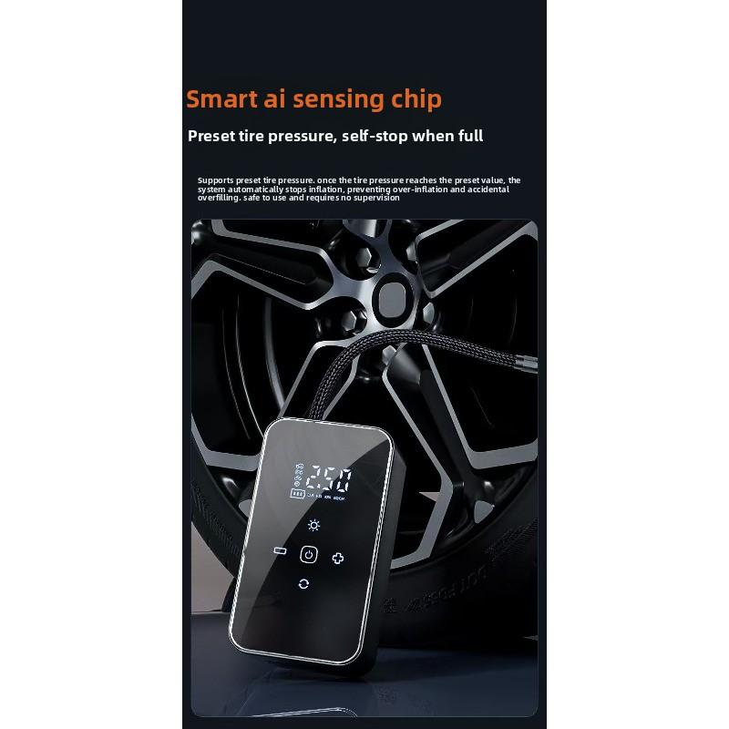 Car Air Pump Wireless Emergency Intelligent Digital Display Electric Air Pump Car Tire Pump Inflator
