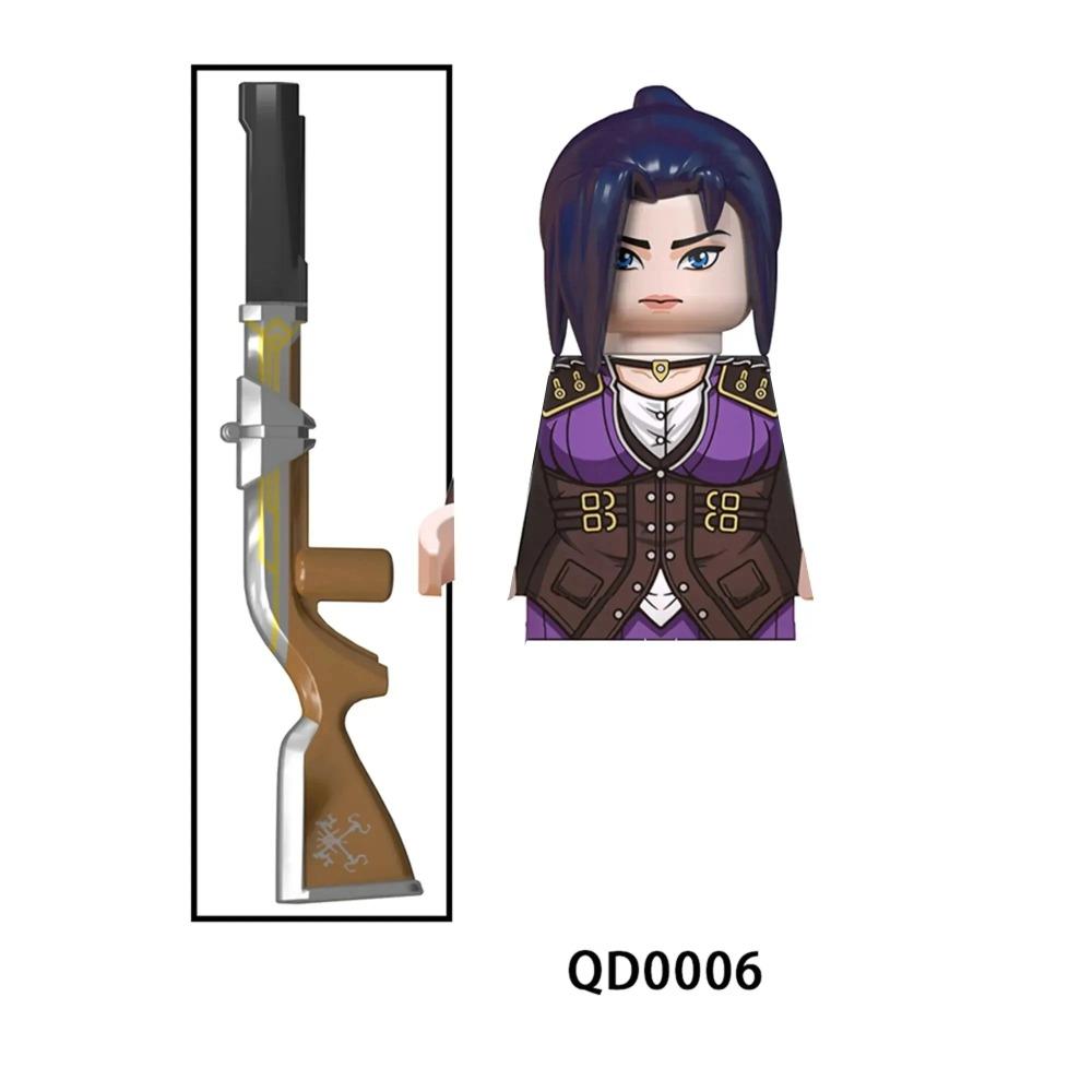 LoL Building Blocks Hot Game Cosplay Arcane Figures Jinx Vi Jayce Caitlyn Victor MEL Bricks Toys For Boys