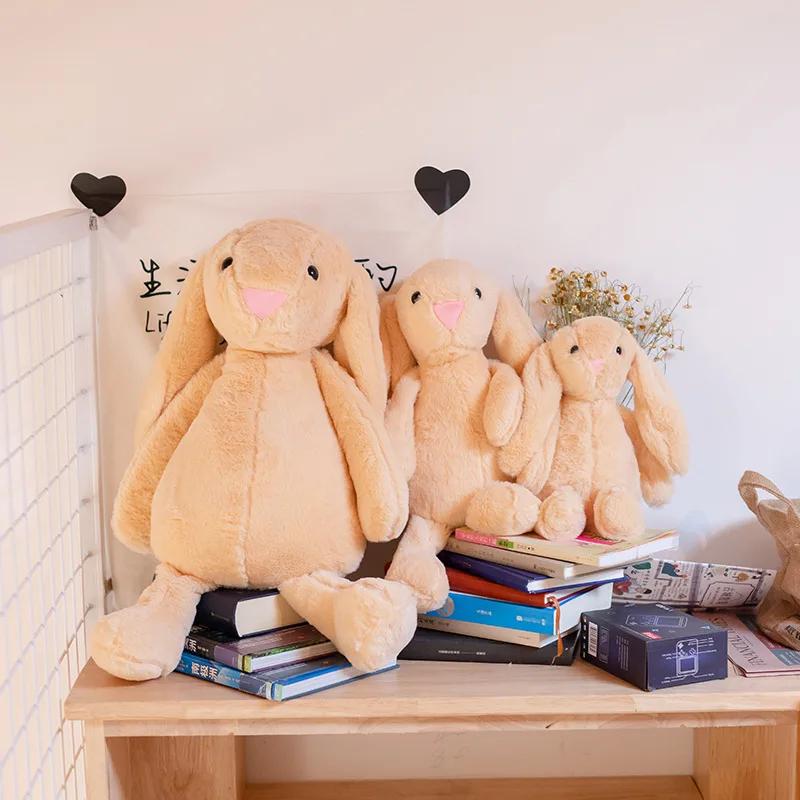 1-4PCS Plush Bunny Doll Children's Sleepy Soothing Doll Rabbit Dolls Shy Pink Rabbit Doll Children Gift Bedroom Plush Ornament