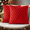 Pineapple Plush Lines Pillowcase Bedroom Imitation Rabbit Velvet Sofa Cushion
