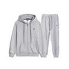 Unisex Embroidered Polo Cardigan Hoodie & Pants Set – Spring/Autumn Casual Wear