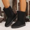 Fashion New Thick-soled Non-slip Warm Snow Boots Winter Round Head Suede Sexy Comfortable Casual Walking Boots for Women