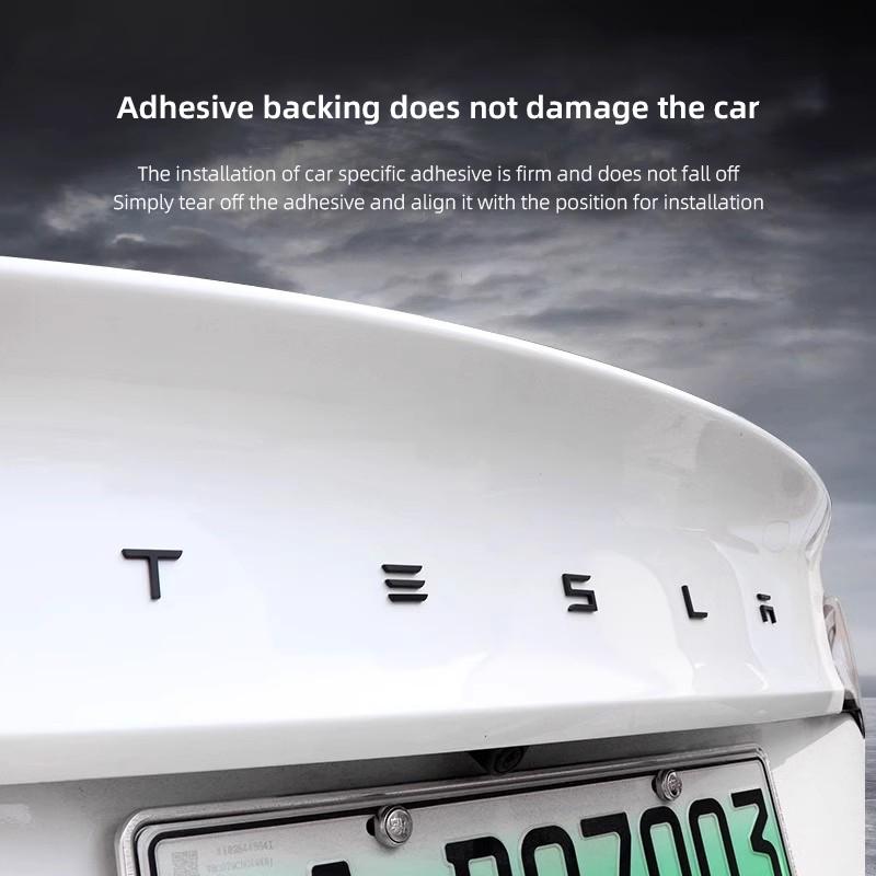 Tesla Car Emblem Stickers Auto Trunk Label Decoration Decals For Tesla Model 3 S X Y Cybertruck Roadster SpaceX P75D P85D P90D