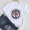 2026 Women Lady Clothing Floral Women Print European and American Short-sleeved T-shirt Women Clothing  Tops  Oversized TShirt