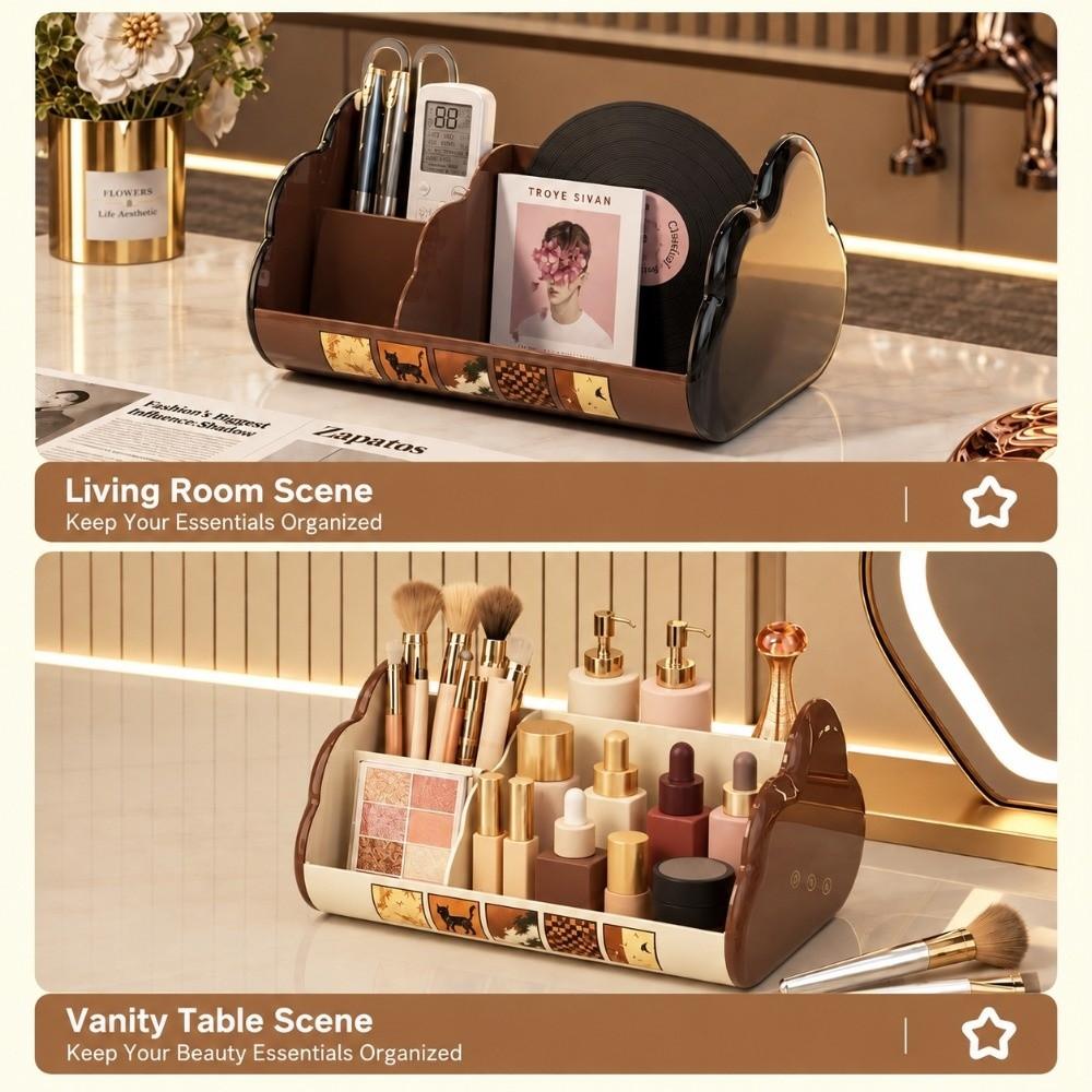 Plastic Desk Organizer Cloud Shape Pen Holder Practical Desktop Storage Box School Office Home