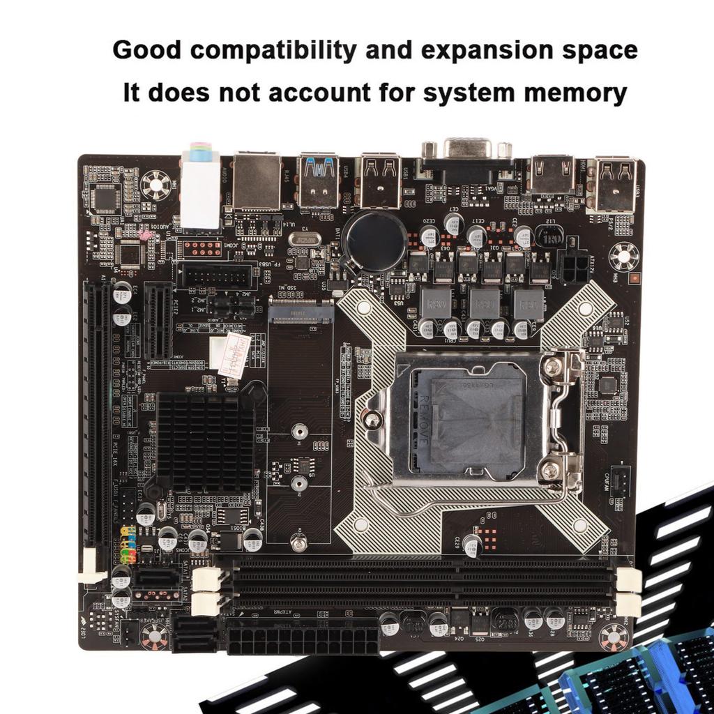 H81 LAG1150 DDR3 Motherboard with HDMI SATA 2.0 USB 2.0 Support VGA+HDMI Dual Output