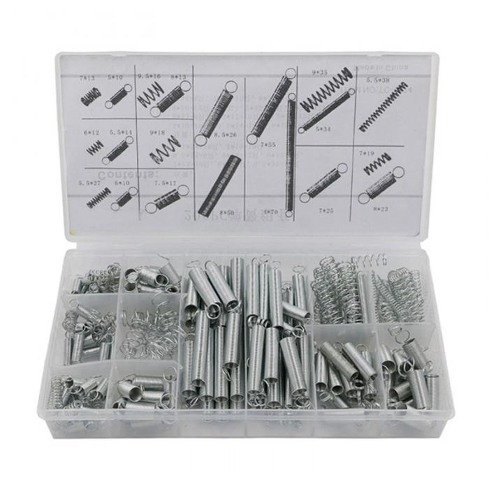 

200 Pcs Assortment Car Steel Electrical Hardware Drum Extension Tension Springs
