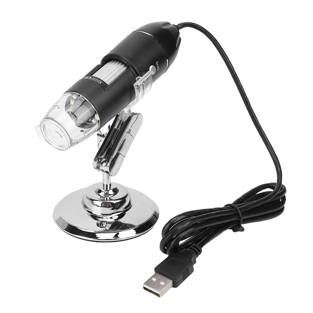 1600X Microscope 3 in 1 Interface HD 4 Level Brightness LED Fill Light Multifunctional APP Control Microscope Kit for Repairs Maintenance