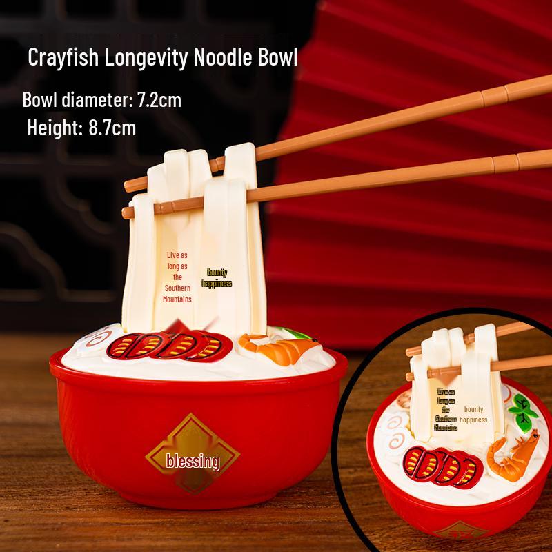 Longevity Noodle Cake Topper for Parents  and Grandparents  Birthday Celebrations