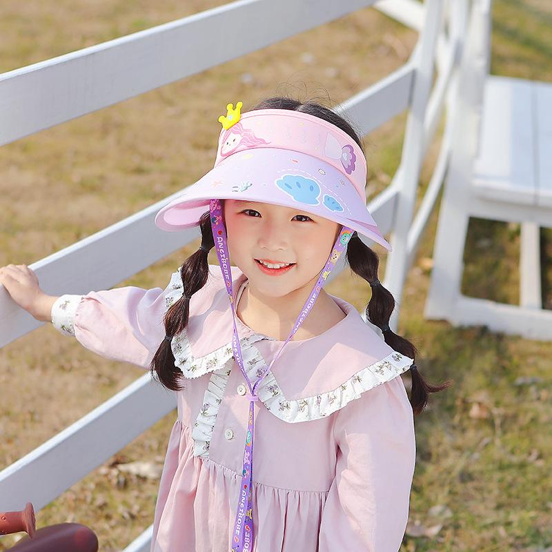 

Anjibaby Детская шляпа Солнцезащитная шляпа с защитой от УФ-излучения, с большими полями, пустая шляпа с верхним цилиндром, солнцезащитная шляпа для мальчиков и девочек