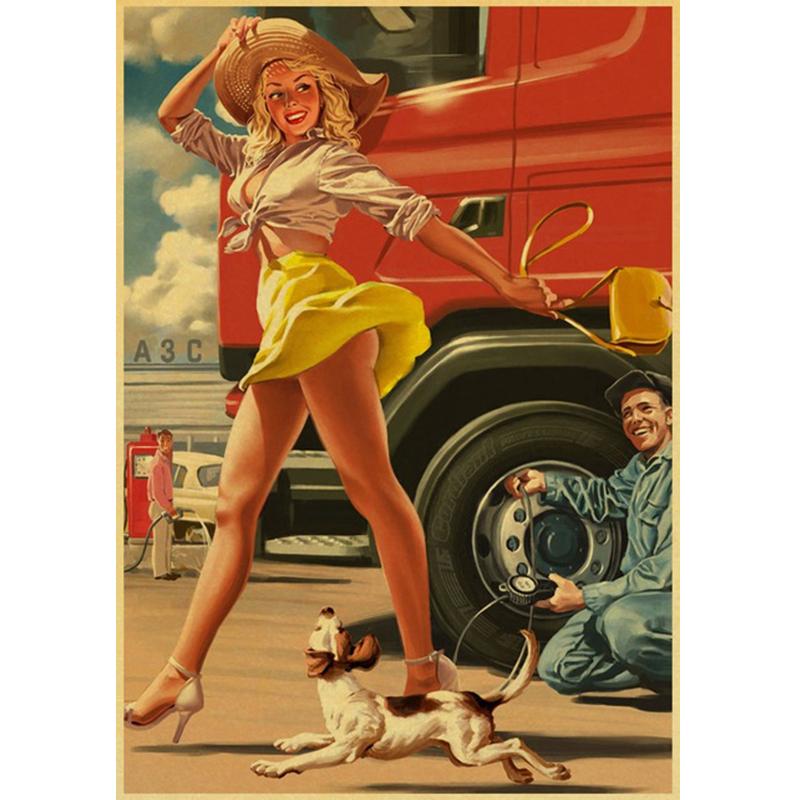 5D diamantový obraz Sexy dívka plakát Diamantové DIY nástěnné vyšívání domácí dekorace