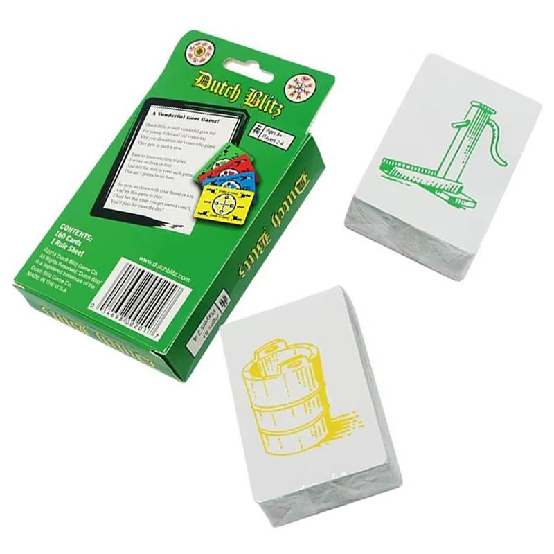 Dutch Blitz Originele en uitgebreide combinatie, snelle kaartspel geschikt voor ieders plezier, familiespel