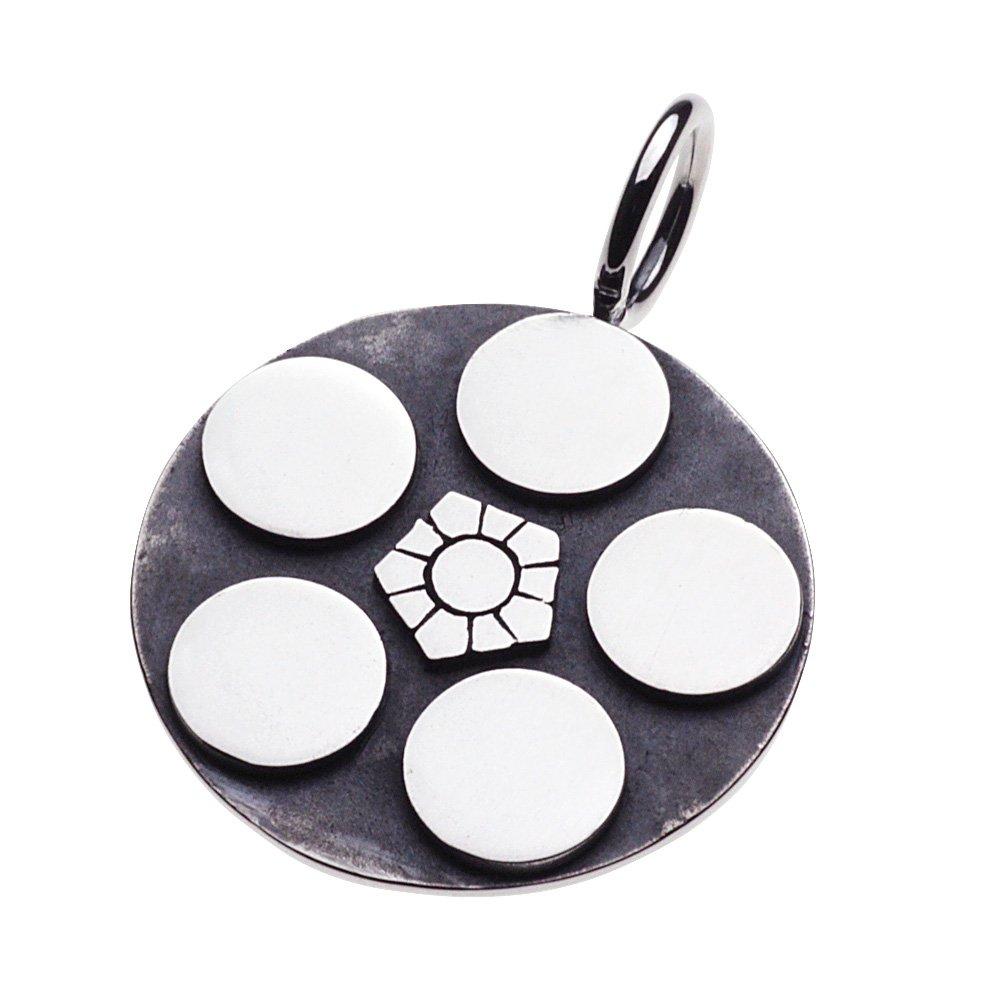 

Japanese pattern family crest Keiji Maeda plum bowl pendant silver silver p0215 [Cenote] [925 accessories]