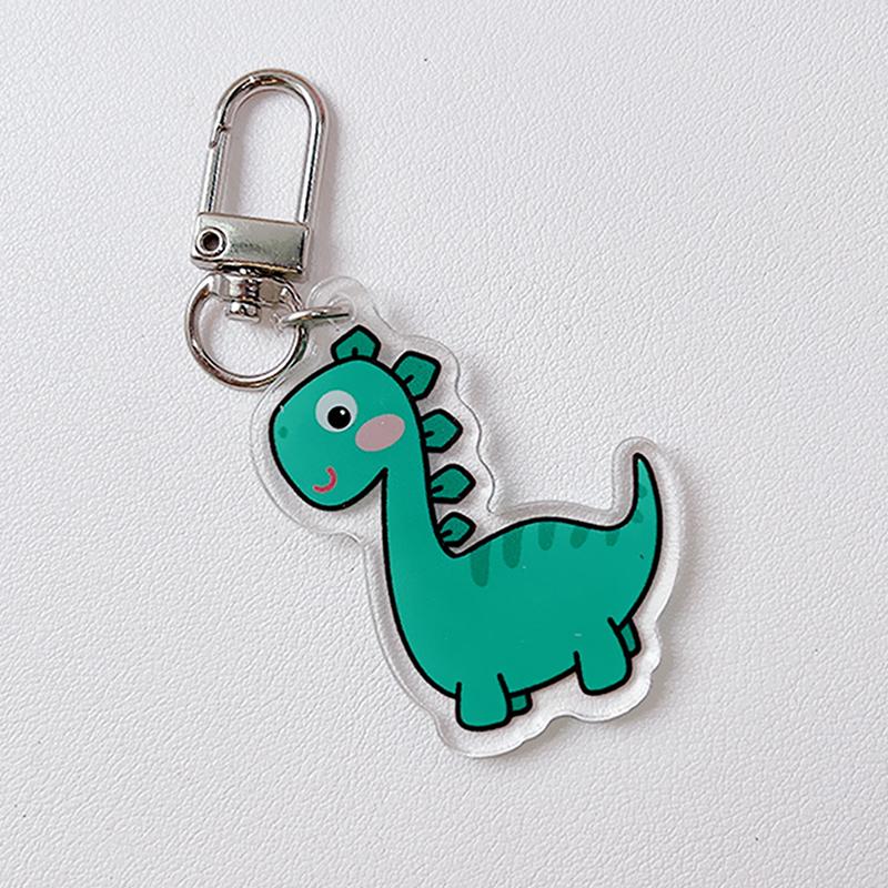 

Мультяшный акриловый динозавр брелок кавайный динозавр периферийная игрушка рюкзак кулон игрушка подарок зелёный