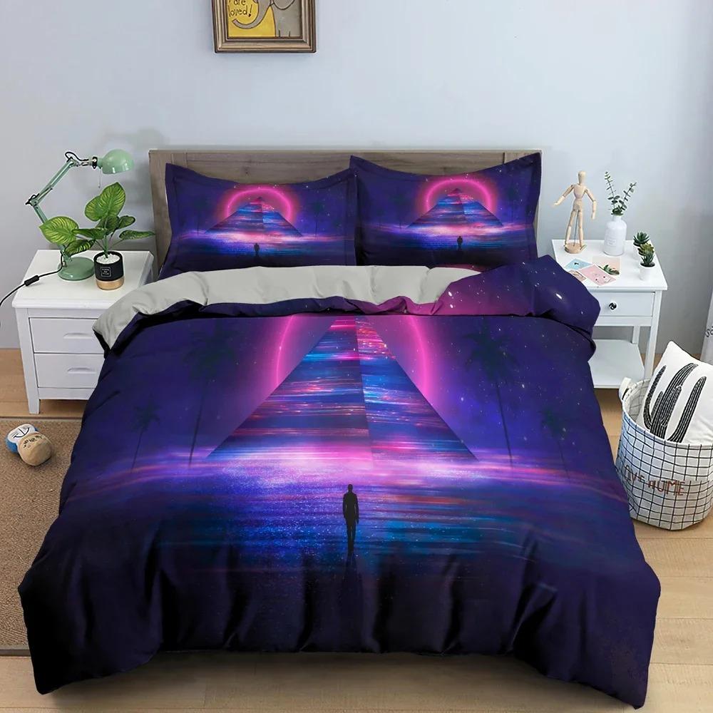 Horse Duvet Cover Set Animal Pattern Comforter Cover Bedding Set Personality Quilt Cover With Pillowcase Queen King Bedclothes