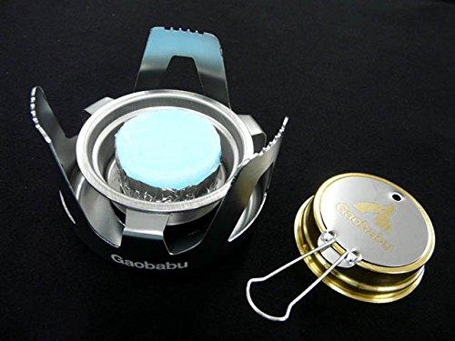 Gaobabu Original Festbrennstoff Kochset (11-teiliges Set inklusive 2 Töpfen und einer Bratpfanne) GSET-13