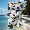 Süßes Panda-Cartoon-Handtuch Schnell trocknende Strandhandtücher Sind Geeignet Für Schwimmbäder Camping Yoga Und Das Fitnessstudio