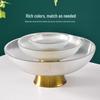 Elegant High-Foot Glass Fruit Plate