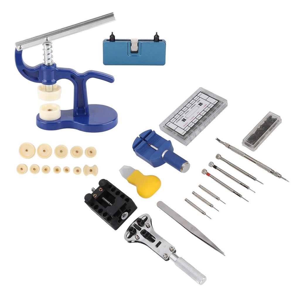Watch Repair Tool Kit Watch Press Adjustable Back Case Opener Pin Punch Watch Battery Replacement
