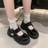 School season girls leather shoes 2025 autumn new foreign versatile princess shoes black loafer performance shoes medium and old children