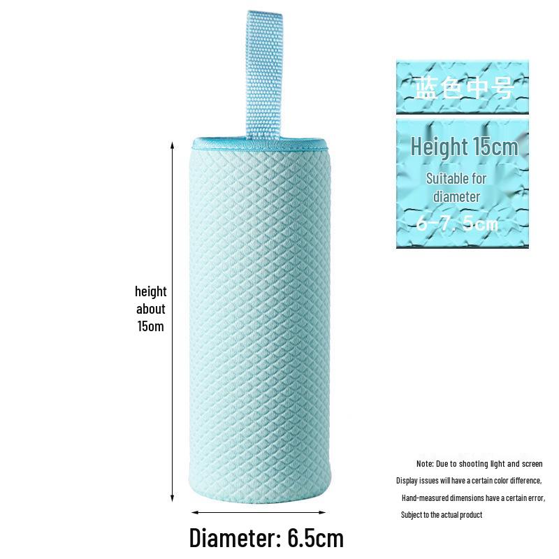 Univerzální ruční izolovaný protiskluzový embosovaný skleněný návlek na kelímek pro tepelnou izolaci a ochranu