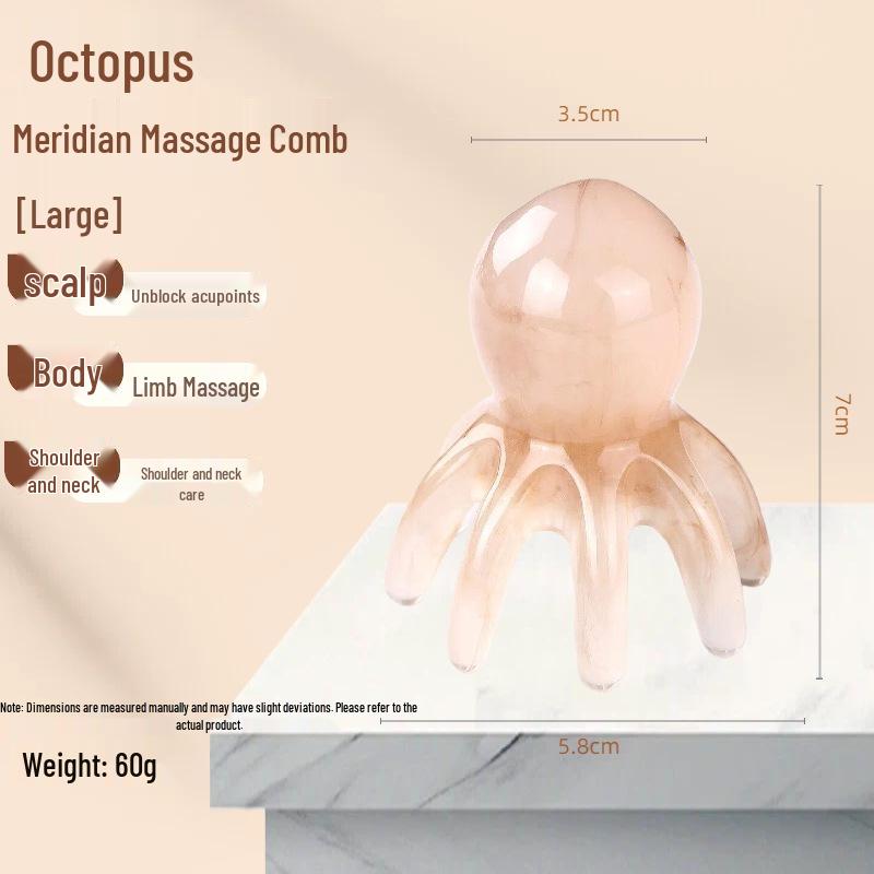 Octopus Resin Meridian Massage Comb - Traditional Chinese Medicine Scalp & Health Tool