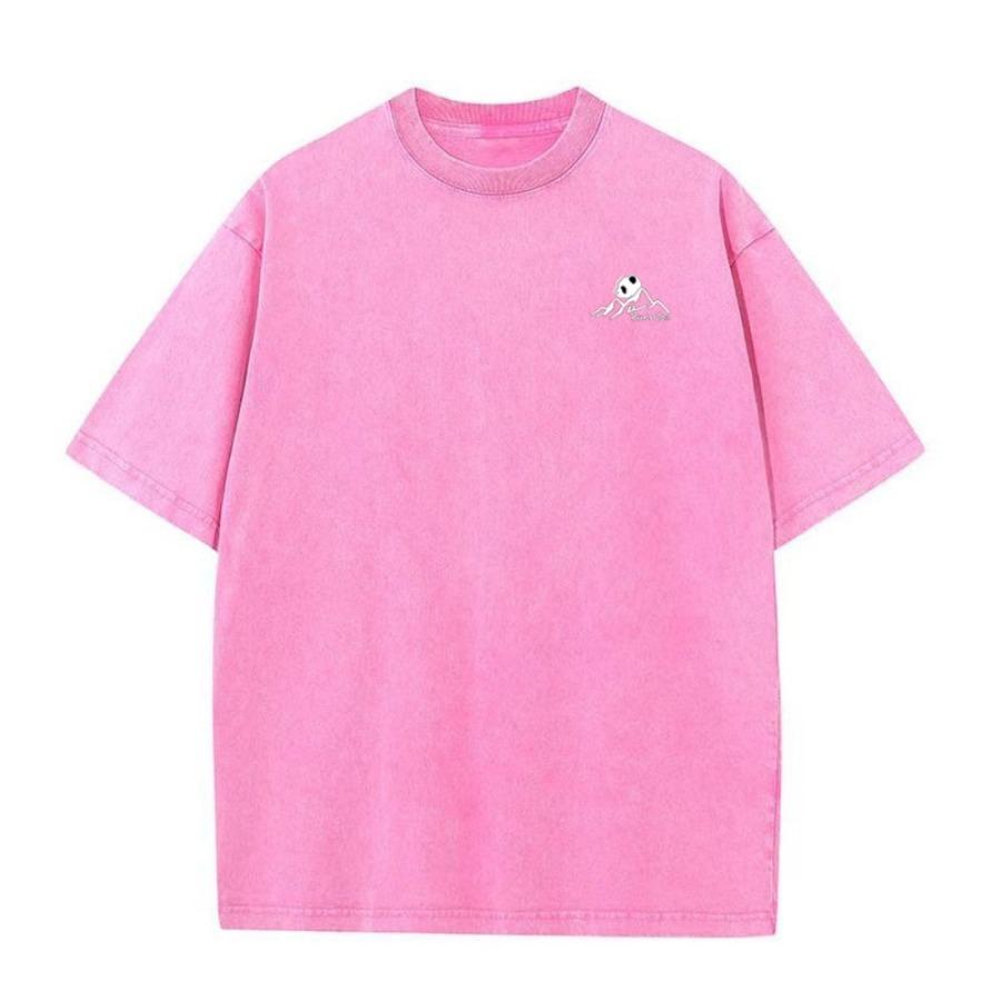 New Men's Retro Casual T-Shirt - Street Style Cotton Washed Short Sleeve