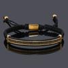 Luxus Punk CZ Stange Geflochtene Herrenarmbänder Für Frauen Handgemachter Schmuck Geschenk