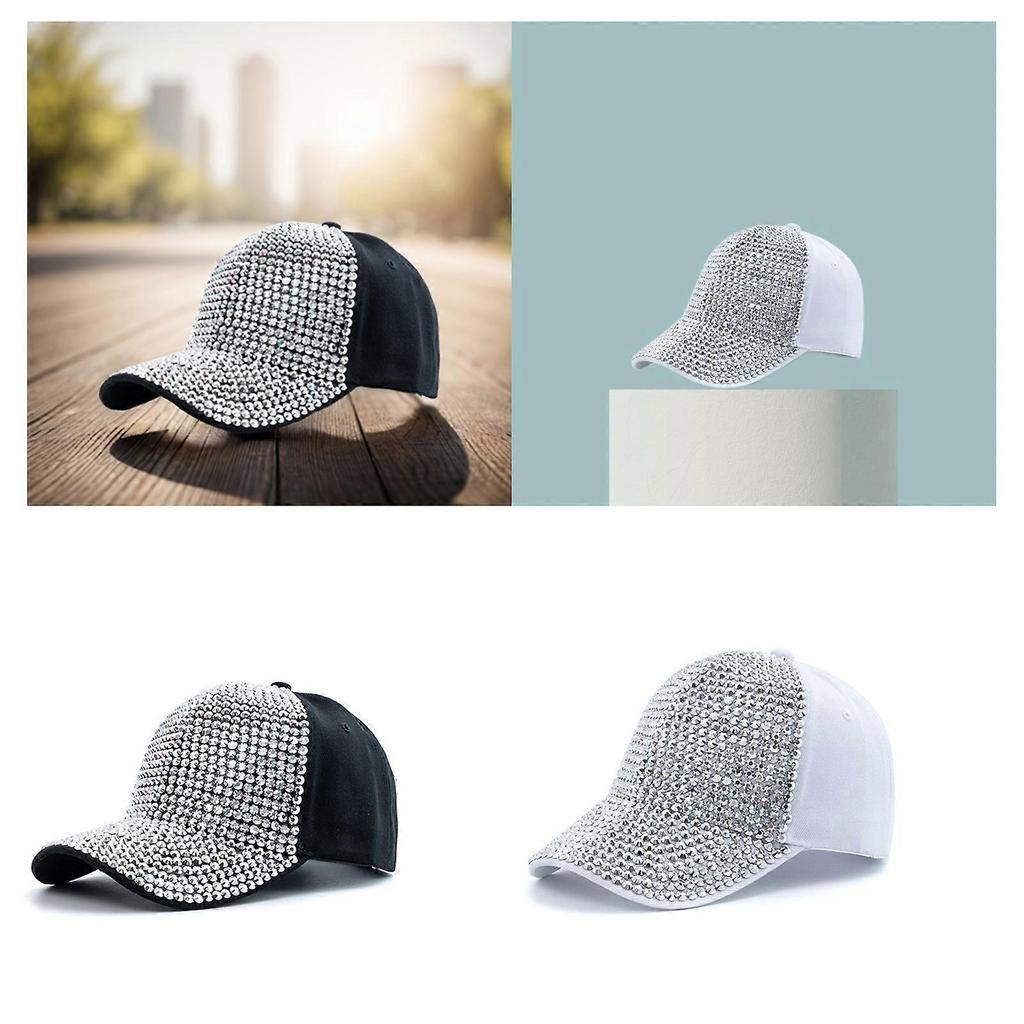 Cool Girls Baseball Hat Adjustable Women Sun Cap Soft Breathable Sunproof Brim Ponytail Hat Outdoor Floppy Camping Hats  White